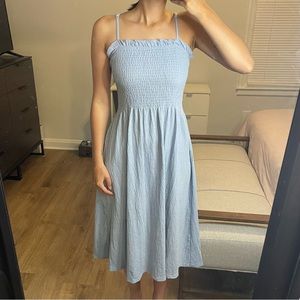 H&M Smocked Bodice Dress Size M